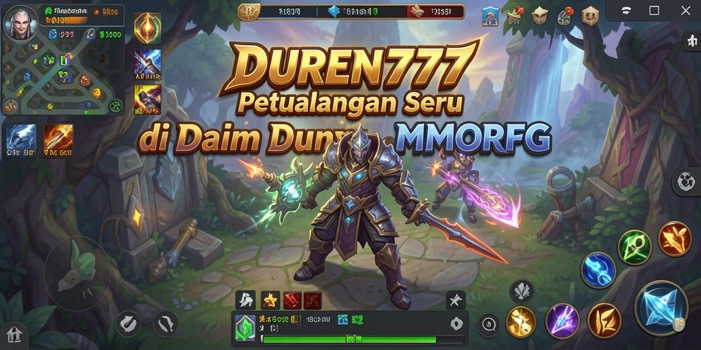Tampilan gameplay epik DUREN777 yang penuh aksi dan petualangan.