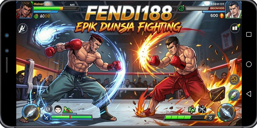 Screenshot gameplay FENDI188 menunjukkan aksi pertarungan yang seru.