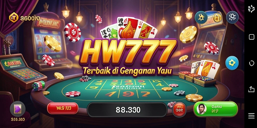 Screenshot gameplay HW777 yang menarik dan interaktif.