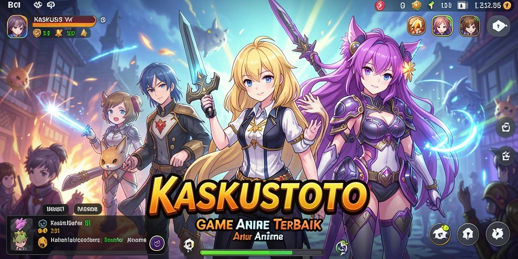 Gameplay KASKUSTOTO dengan karakter anime yang menarik.