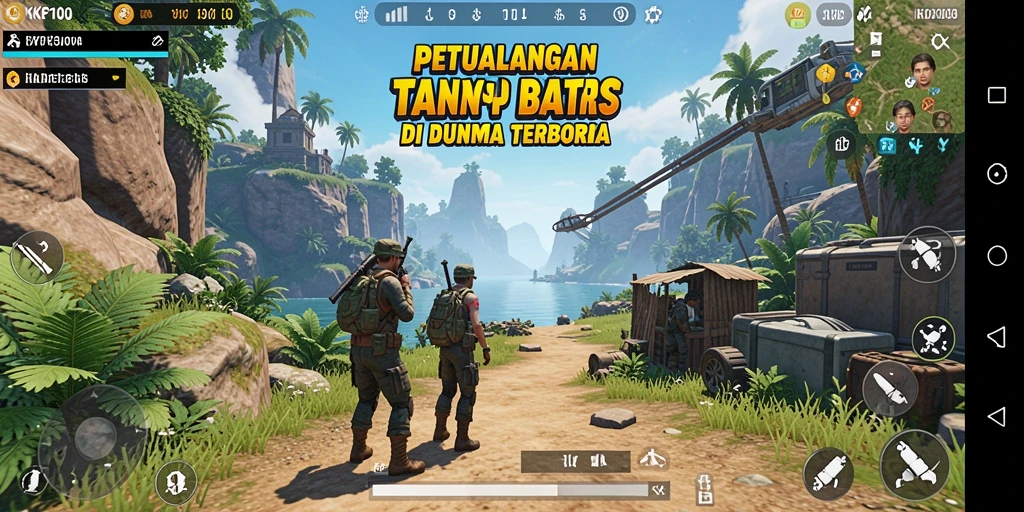 Tampilan gameplay KPK100 yang menakjubkan dalam dunia terbuka.