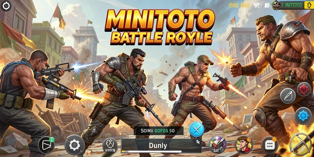 Gameplay seru MINITOTO di medan tempur Battle Royale.