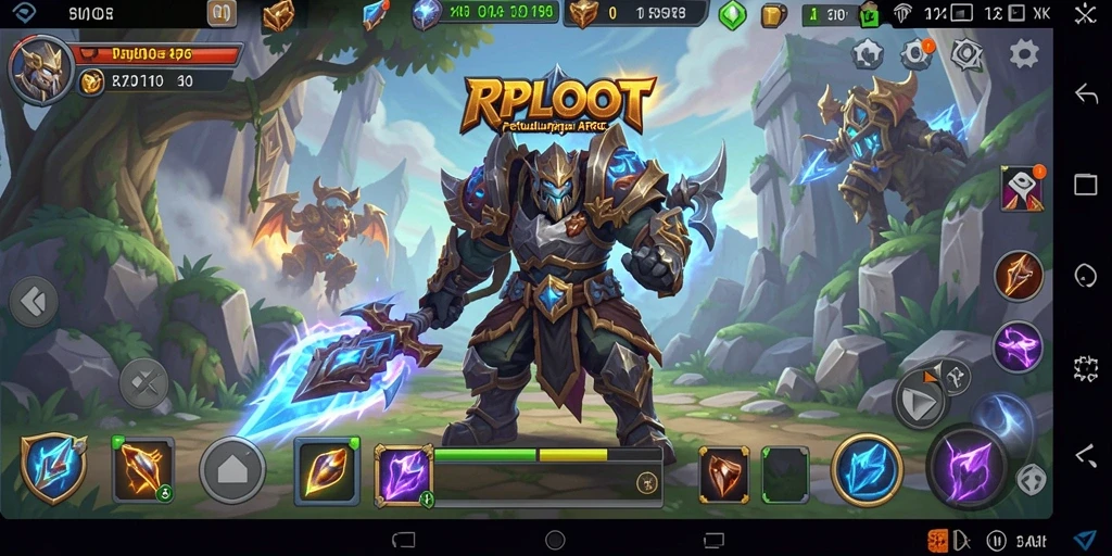 Screenshot gameplay RPLOOT menampilkan aksi seru dalam dunia ARPG.