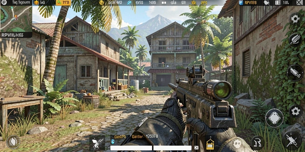 Tampilan gameplay RPVIP8 yang menegangkan dalam aksi TPS.