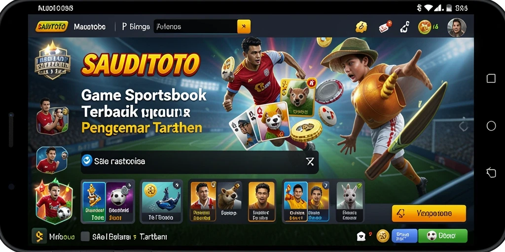 Tampilan SAUDITOTO dengan gameplay taruhan yang menarik.