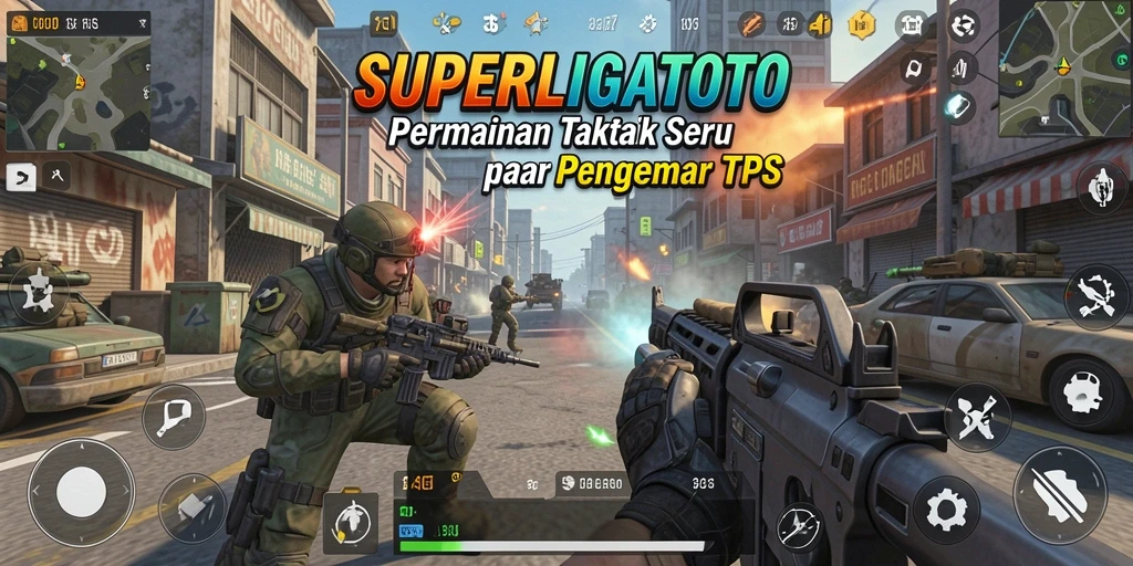 Tangkapan layar permainan SUPERLIGATOTO yang menampilkan aksi tempur seru.
