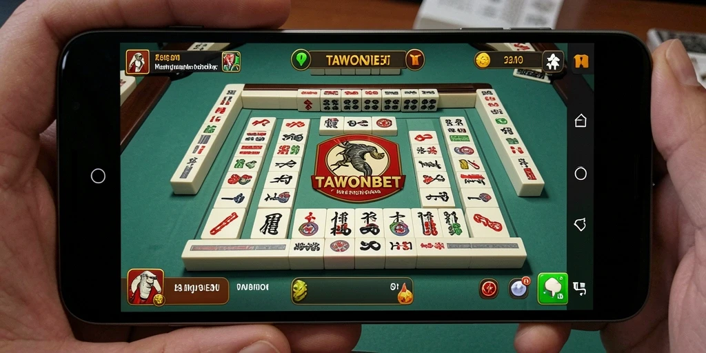 Tampilan gameplay Mahjong yang seru dalam TAWONBET.