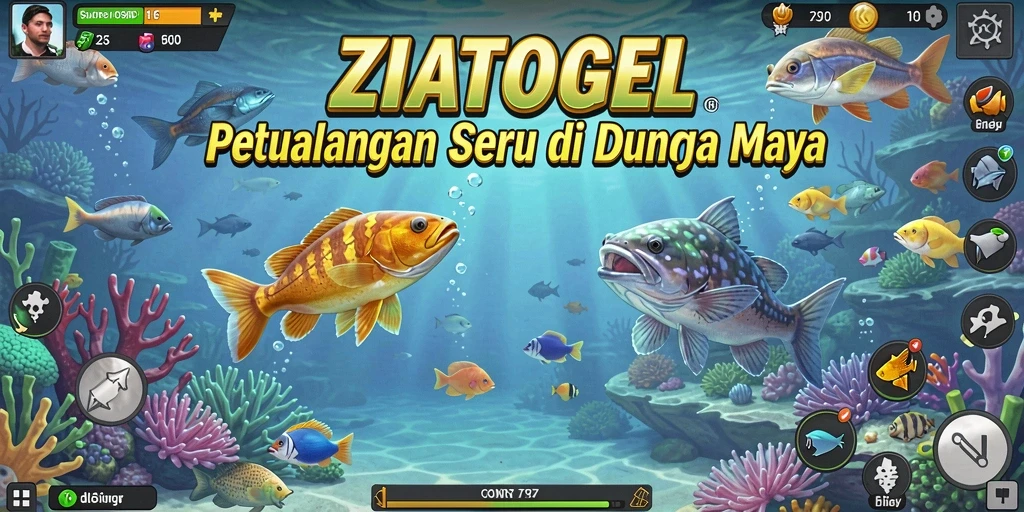 Tangkapan ikan spektakuler dalam gameplay ZIATOGEL.